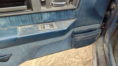 89 Cutlass Calais Driver Left Front Door Trim Panel Wh Master Switch Blue 2 Door