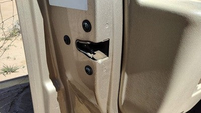 2003-2007 Cadillac Cts Driver Left Front Door Latch With Rods/Cables Oem