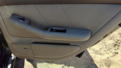 2002-2004 Audi A6 Passenger Right Rear Door Trim Panel With Switches Back Tan