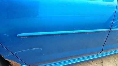 04-06 3 Passenger Right Rear Moulding From Door Back Trim Strip 27B Winning Blue