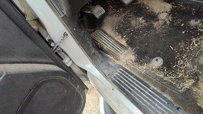 2015 Silverado 1500 Driver Left Lower Kick Trim Panel Oem H2r Gray