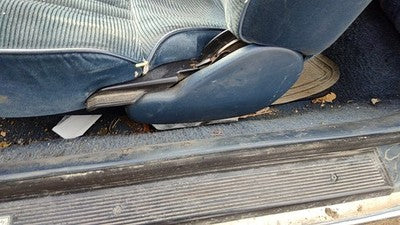 1989 Olds Cutlass Calais Driver Left Side Seat Trim Panel Oem Blue