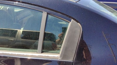 07-12 Nissan Sentra Driver Left Rear Vent Window Back Door Glass With Frame Oem