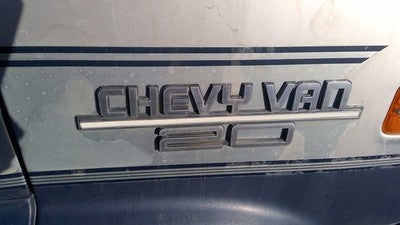 1989 Chevy G20 Van Passenger Right Emblem Badge From Fender Oem