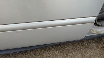 97 Ford Taurus Passenger Right Rear Moulding From Door Back Trim Strip Silver Ts