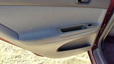 02-04 Toyota Camry Driver Left Rear Door Trim Panel With Switches Back Taupe 43