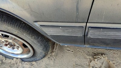 1986 Toyota Camry Driver Left Moulding From Fender Oem Trim Strip Gray