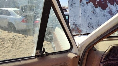 80-90 Ford F150 Driver Left Front Vent Window Small Door Glass With Frame Oem