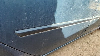 06-08 Sonata Passenger Right Rear Moulding From Door Back Trim Strip Blue
