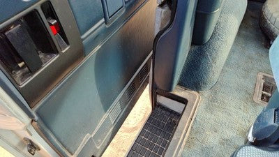 1985-1995 Gmc Safari Passenger Right Sliding Rear Door Trim Panel Back Blue