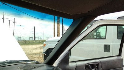 1999 S10 Pickup Passenger Right A Pillar Trim Windshield Post Panel Oem Gray 12D