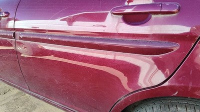 06-09 Accent Driver Left Rear Moulding From Door Back Strip 5R Wine Red 4 Door