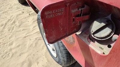 1990 Ford Bronco 2 Fuel Tank Door With Hinge Gas Lid Oem Filler Red