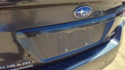 16 Subaru Wrx License Plate Trim Surround Panel Tail Trunk Finish Dark Gray Dgm