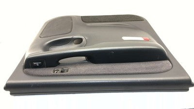 01 02 Sierra 2500 Hd Driver Left Rear Door Panel With Switches Back Graphite 12D