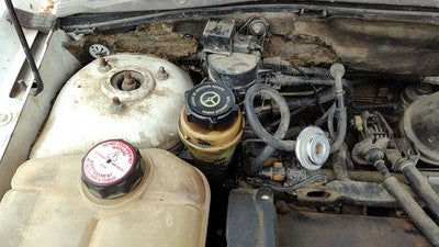 2000 01 Focus Station Wagon Power Steering Fluid Remote Reservoir Tank 2.0L Dohc