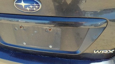 16 Subaru Wrx License Plate Trim Surround Panel Tail Trunk Finish Dark Gray Dgm