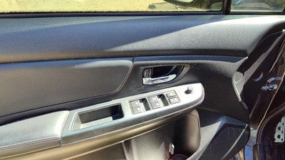15-16 Wrx Driver Left Front Inside Door Trim Panel Wh Master Switch Cbl30 Carbon