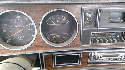 1981-1983 Dodge Ram W350 Speedometer Trim Bezel Dash Surround Panel Woodgrain