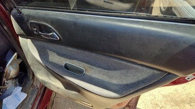 94 95 Honda Accord Passenger Right Rear Door Trim Panel With Switches Back Gray