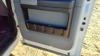 11-16 Ford F250 Passenger Right Rear Door Trim Panel With Switches Back Gray 3S