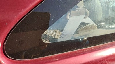 1994-1997 Ford Aspire Passenger Right Rear Quarter Glass Back Side Window Oem