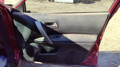 08-13 Nissan Rogue Passenger Right Front Door Trim Panel With Switches G Black