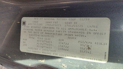 1983-1994 Chevy S10 Pickup Power Steering Gear Box With Pitman Arm Oem 4X4