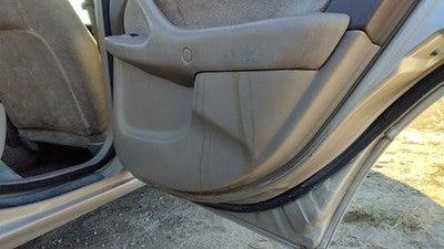 97-99 Toyota Camry Passenger Right Rear Door Trim Panel With Switches Back Tan