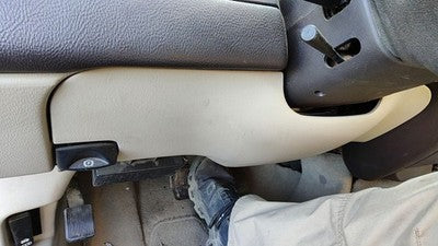 2003-2004 Lincoln Town Car Lower Dash Under Column Knee Bolster Trim Panel Gray