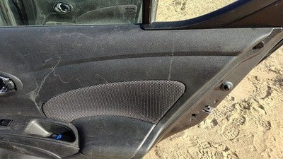 14-19 Versa Passenger Right Rear Door Trim Panel With Switches Back Charcoal G