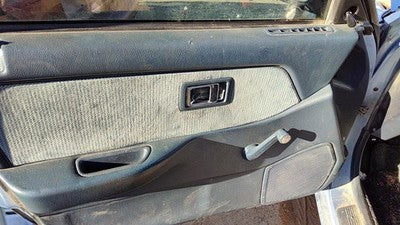 1989 Honda Civic Driver Left Front Door Trim Panel Manual Windows Blue Sedan