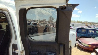 07-08 Silverado 2500 Driver Left Rear Inside Door Trim Panel Only Back Ebony 19D
