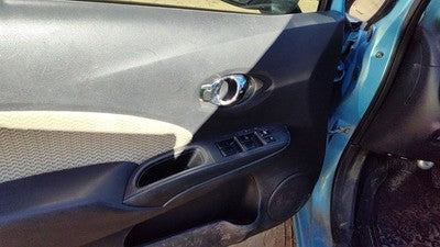 15-19 Versa Note Driver Left Front Door Trim Panel With Master Switch Charcoal G