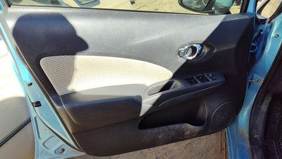 15-19 Versa Note Driver Left Front Door Trim Panel With Master Switch Charcoal G