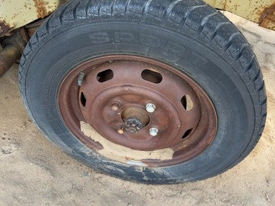 1968-1979 Vw Super Beetle 15" Steel Wheel Oem Factory 8 Slot Rim