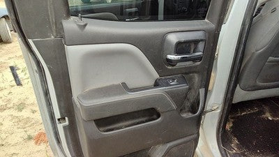 14-15 1500 Driver Left Rear Door Trim Panel With Switches Back H2r Gray