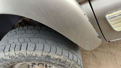 99-02 Silverado 2500 Driver Left Front Wheel Flare Moulding Fender Pewter 11U