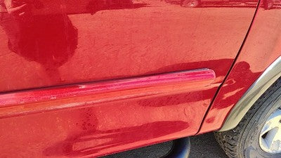 1999-2004 Ford F150 Passenger Right Front Moulding From Door Oem Trim Strip Red