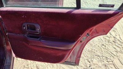 95-97 Chevy Lumina Passenger Right Rear Door Trim Panel With Switches Back Red