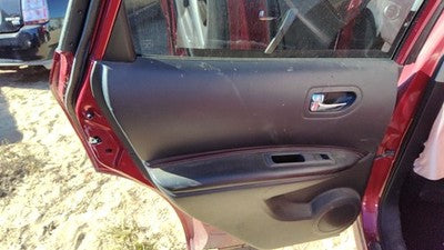 08-13 Nissan Rogue Driver Left Rear Door Trim Panel With Switches Back G Black