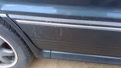 91 Mitsubishi Galant Vr4 Passenger Right Rear Moulding From Door Back Trim Green