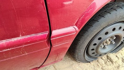 95-02 Eldorado Passenger Right Moulding From Fender Trim Strip Crimson Red 86U