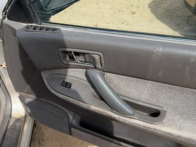 1990 Subaru Legacy Passenger Right Front Door Trim Panel With Switches Gray