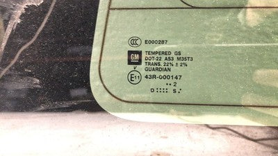 2009-2014 Chevy Tahoe Passenger Right Rear Quarter Glass Back Side Window Oem