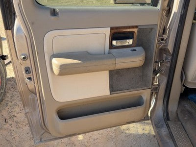 2004-2008 Ford F150 Driver Left Rear Door Trim Panel With Switches Back Tan Hw