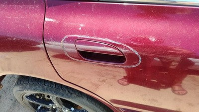 1995 Honda Accord Passenger Right Rear Outside Door Handle Oem Back Red