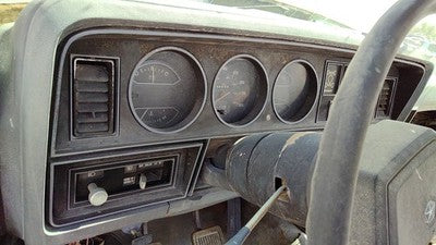 1984-1986 Dodge Ram W250 Trim Bezel Around Speedometer Oem Dash Surround Panel