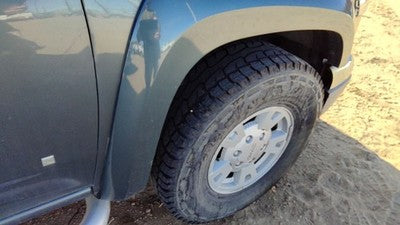 04-12 Canyon Passenger Right Front Wheel Flare Moulding Fender Stealth Gray 46U