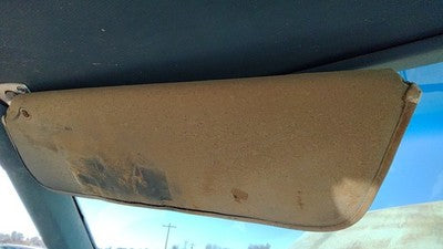 1975 Cutlass Supreme Driver Left Sun Visor Oem 2 Door Coupe Blue